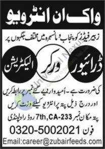 Electrician Jobs Rawalpindi 2026 Urgent Walk-in Interview March 2026 – Zubair Feeds Advertisement
