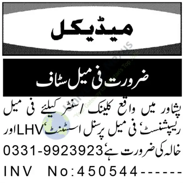 Receptionist Jobs Peshawar 2026 Urgent Private Sector March 2026 Advertisement