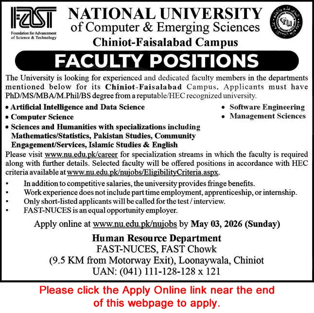 Faculty Jobs Faisalabad 2026 Elite Teaching April 2026 Advertisement