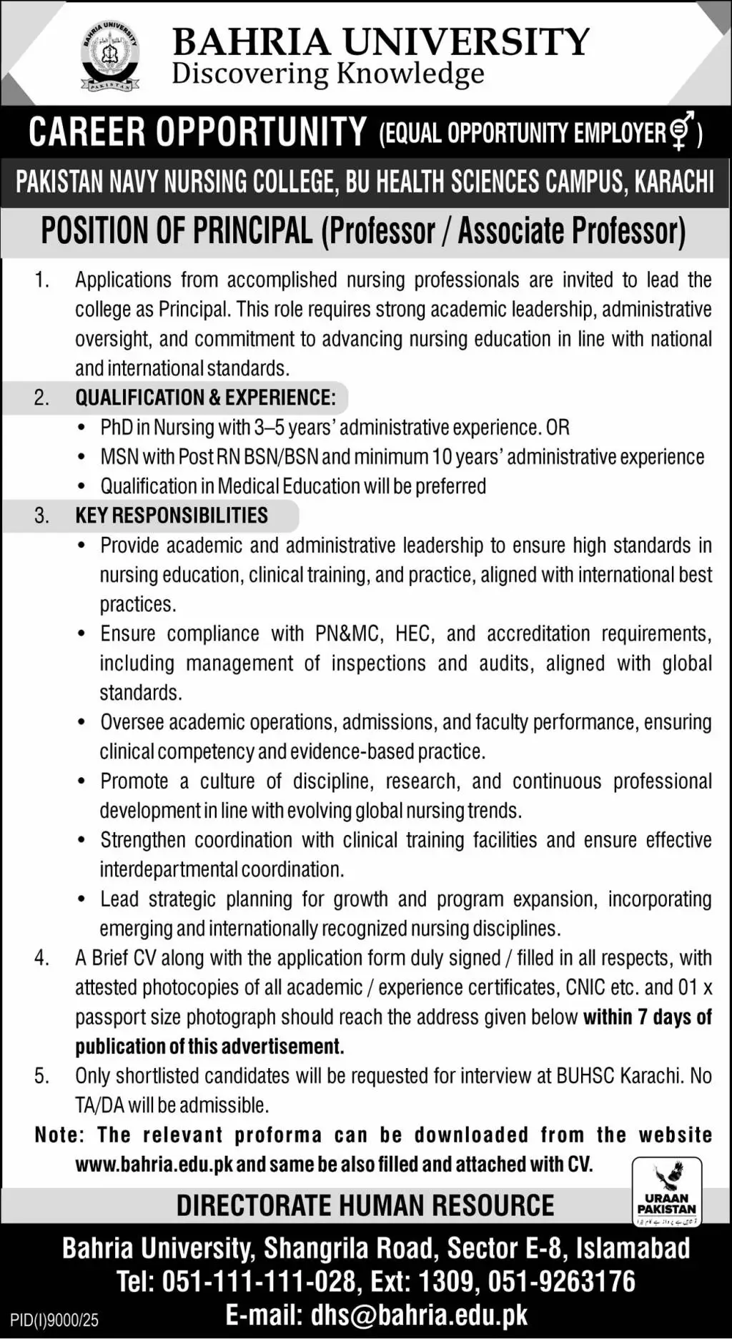 Bahria University Karachi Jobs 2026 Latest Complete Guide Advertisement